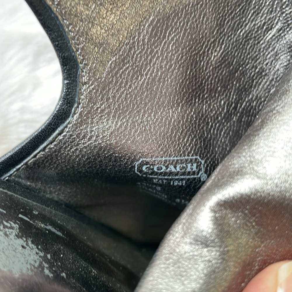 COACH BRANDI SLINGBACK PEEP TOE BOOTIE HEELS - Picture 10 of 11